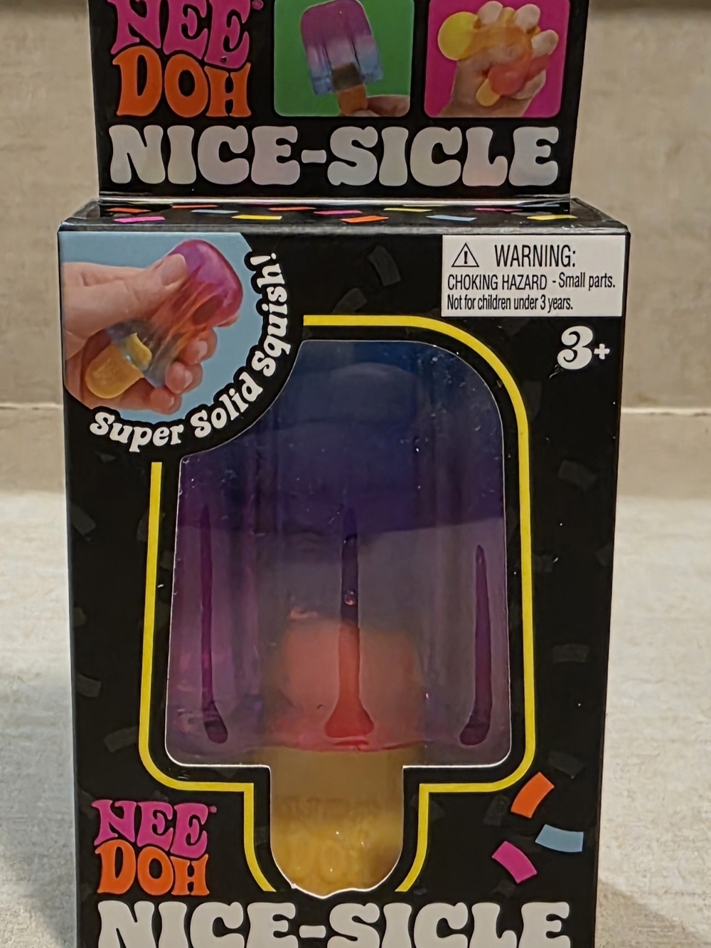 Nee-Doh Nice-Sicle Squishy Toy in Purple and Blue